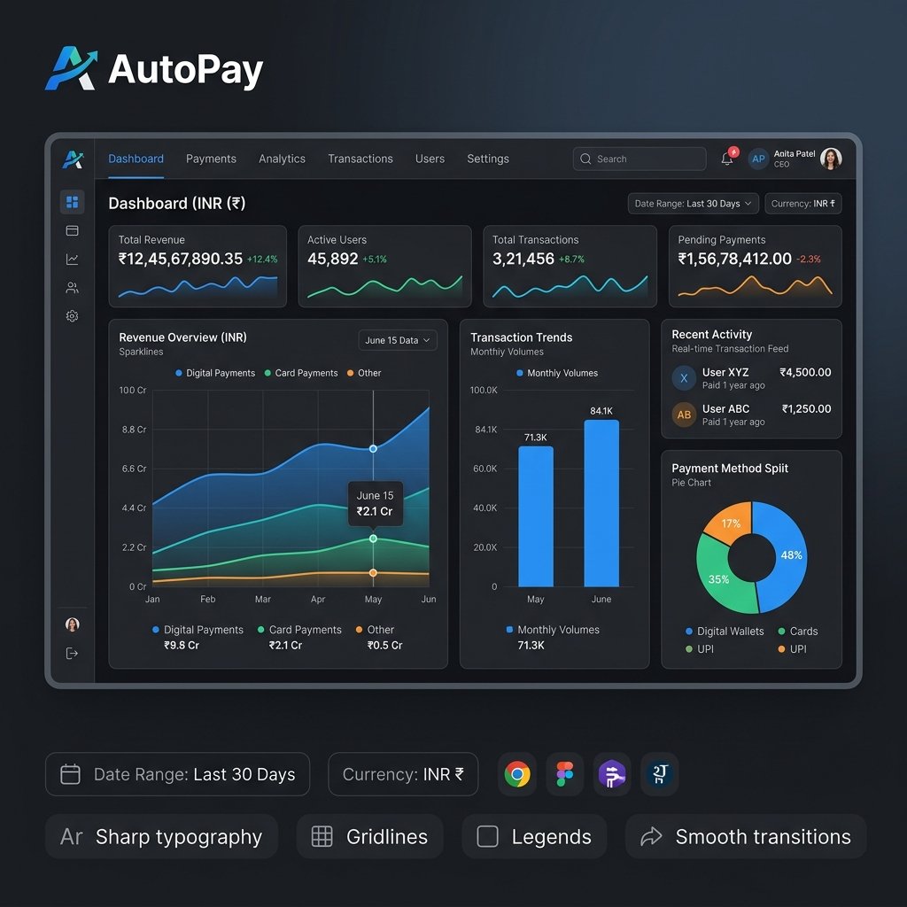 AutoPay Professional Dashboard